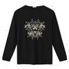 Футболка HIM Band Heartagram Черная 100% Хлопок Модный Топ винтажный Стиранный Растягивающийся Универсальный Топ Для Повседневной Носки streetwear