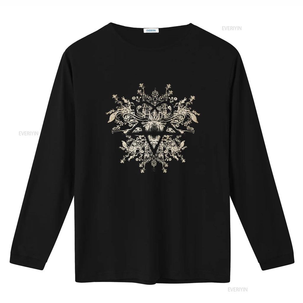 Футболка HIM Band Heartagram Черная 100% Хлопок Модный Топ винтажный Стиранный Растягивающийся Универсальный Топ Для Повседневной Носки streetwear