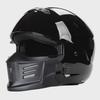 ZR-881 Samurai Helmet: DOTECE Certified Retro Motorcycle Helmet with Removable Chin Guard