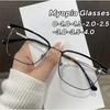 Men Business Luxurious Design Myopia Glasses Women Blue Light Blocking Computer Near Sighted Eyeglasses with Diopter 0 To -4.0