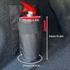 1Pc Wear-Resistant Storage Bag Trunk Mount Large Capacity Holder Seat Back Mount Car Extinguisher Bag Emergency Preparedness