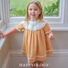 Летнее платье-принцесса Happyology для девочек с вышитым воротником