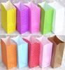 10Pcs Multiple Color New Paper Bag Mini Stand Up Colorful Polka Dot Bags 18x9x6cm Favor Open Top Gift Packing Treat Gift Bag Wholesale