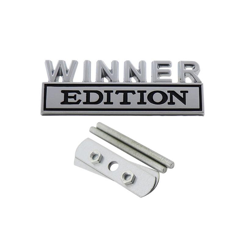 3D Car Styling WINNER EDITION car Grille Fender trunk Rear Bonnet Nameplate Decal Emblem Badge Sticker