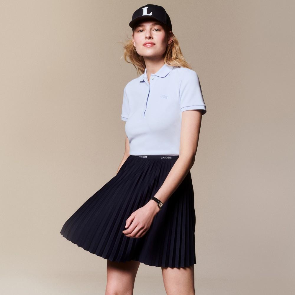 Lacoste Женская облегающая мини-футболка-поло из пике PF5462-56GJ2G
