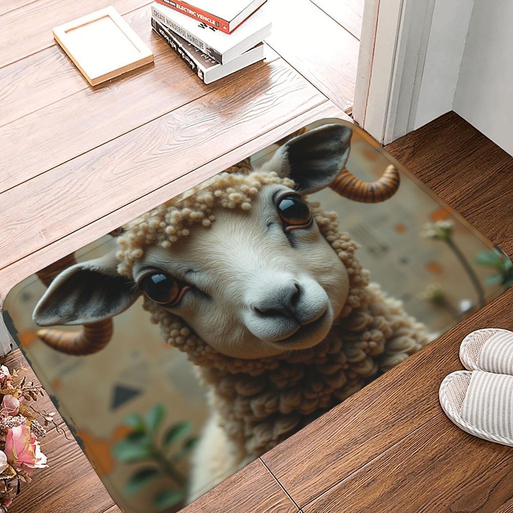 1 шт. Коврик для кухни с 3D-рисунком, Нескользящий придверный коврик, Поп-дизайн, Коврик для ванной комнаты, Коврик для ванной, Ковер для дома, Декор для раковины, Прачечной