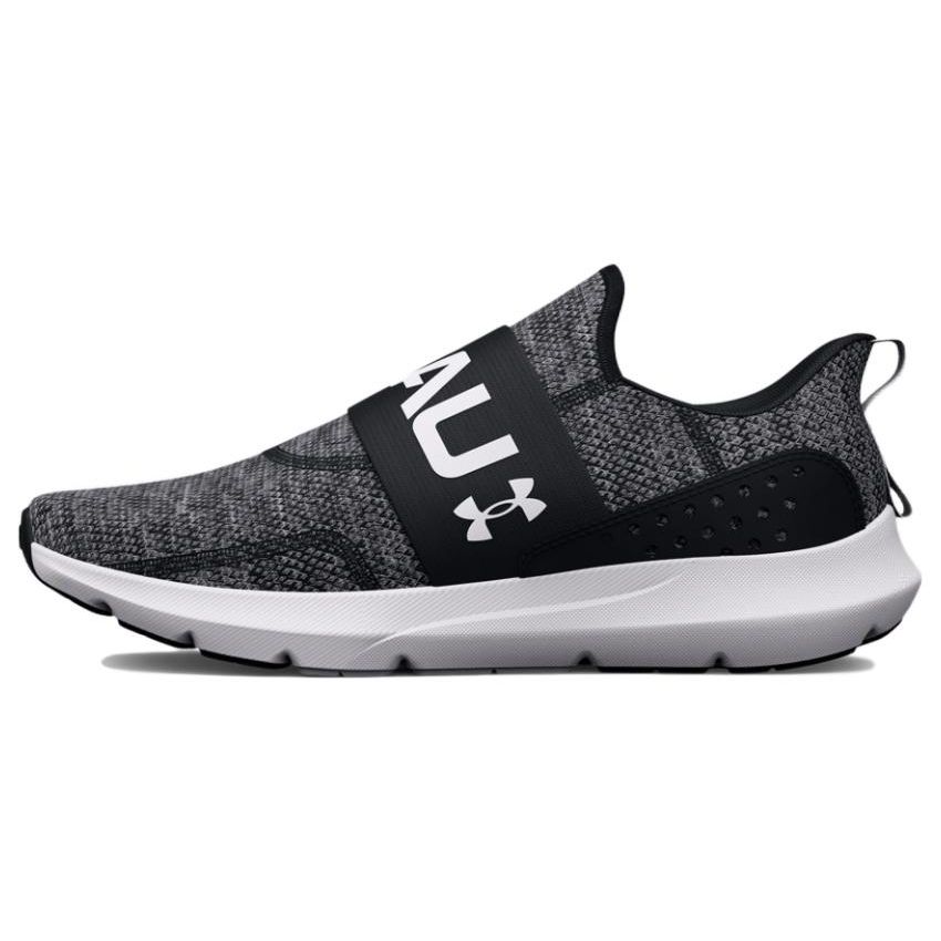 Under Armour Surge 3 Slip Black White Women Sneakers 3026507-001