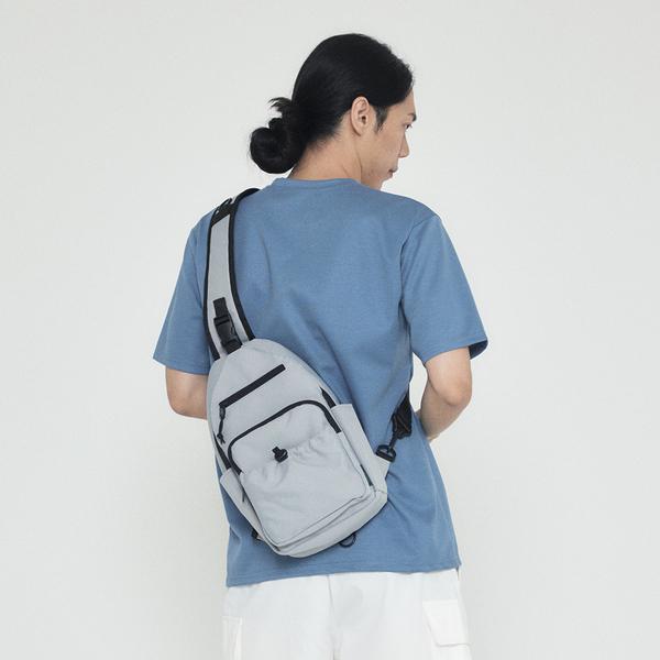Minimal String Pocket Sling Bag (Gray), AM23B0702-7000021528