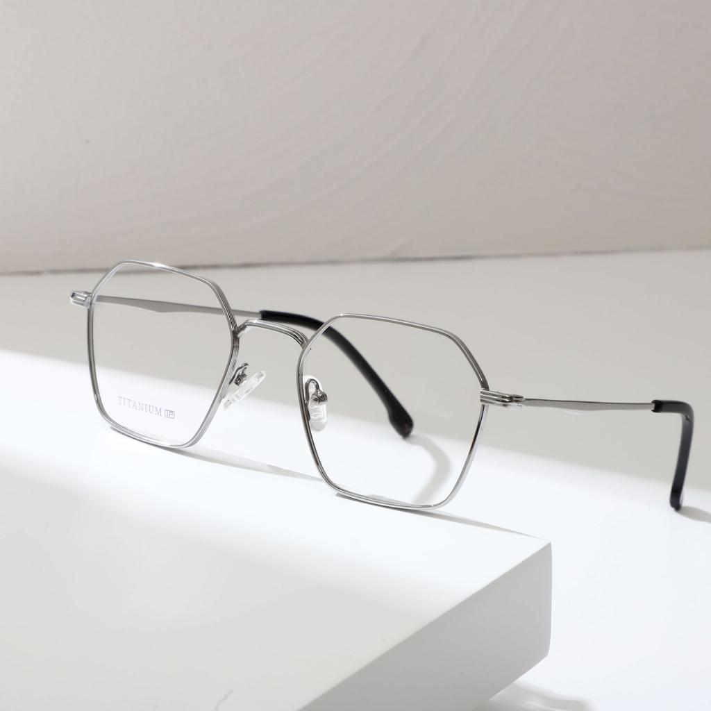 Оправа очков из полутитана для женщин, простая оправа и тонкий тренд, большая оправа, высококачественная мужская оправа для очков