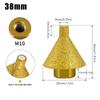 Brazed Diamond Chamferor 40 Mesh Ceramic Tile Marble Reamer Angle Grinder M1014 Grinding Bit Grinding Bit