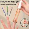 1pcs Multifunctional Finger Massager Joint Roller Steel Magnetic Bead Clip Finger Massager Slim Hand Artifact