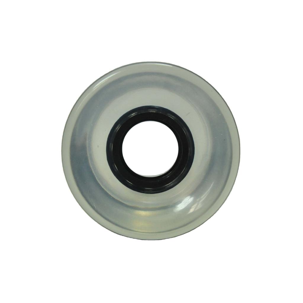 Soft Black and White Longboard Skateboard Parts Made of Durable PU Material with Wheels