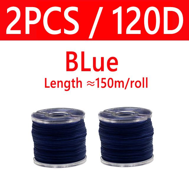 120D 150D 150 м сверхмощный медленный крючок для отсадки, нить для связывания, УФ-светящаяся леска для рыболовной приманки для морской воды, привязка к крючку