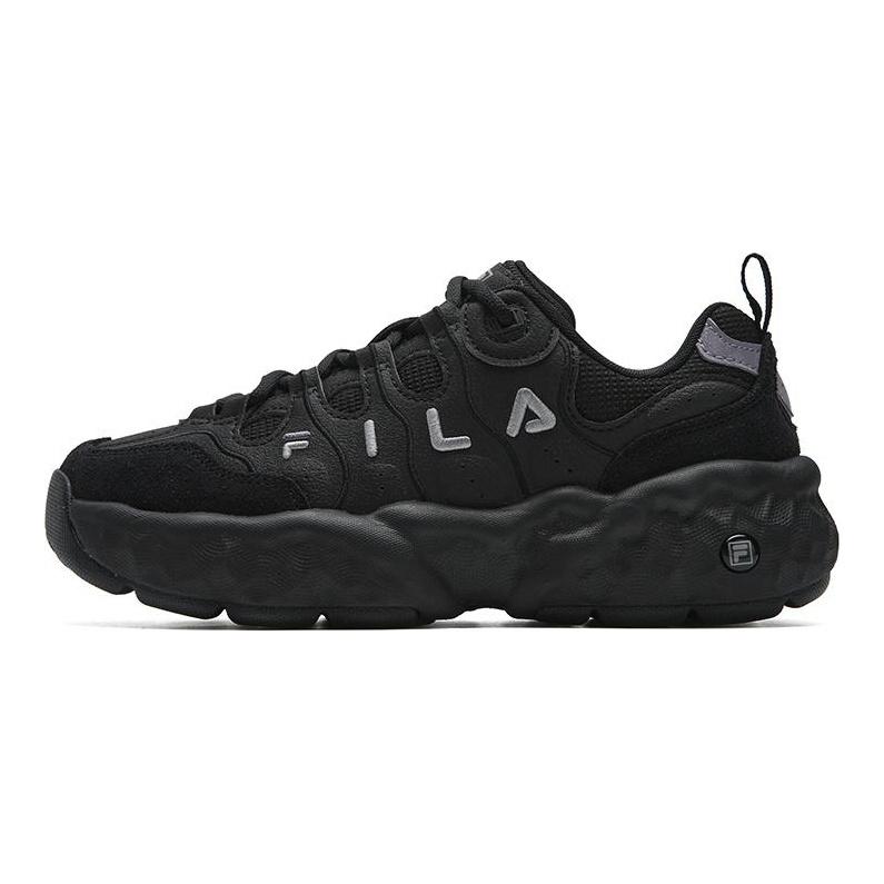 Fila MUFFIN Износостойкие и легкие Низкие повседневные кроссовки Женские Черные F12W541106FBK