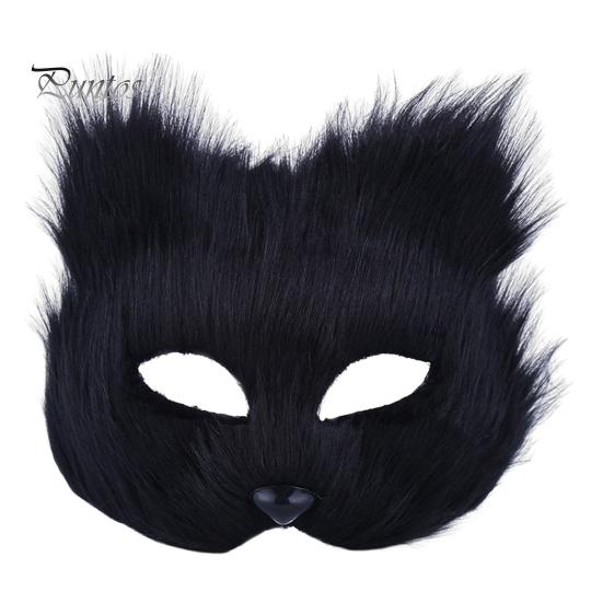 Маска с длинношерстной лисой, изысканная загадочная маска для мужчин и женщин, маска с лисой, костюм для вечеринок, карнавал, маска на Хэллоуин