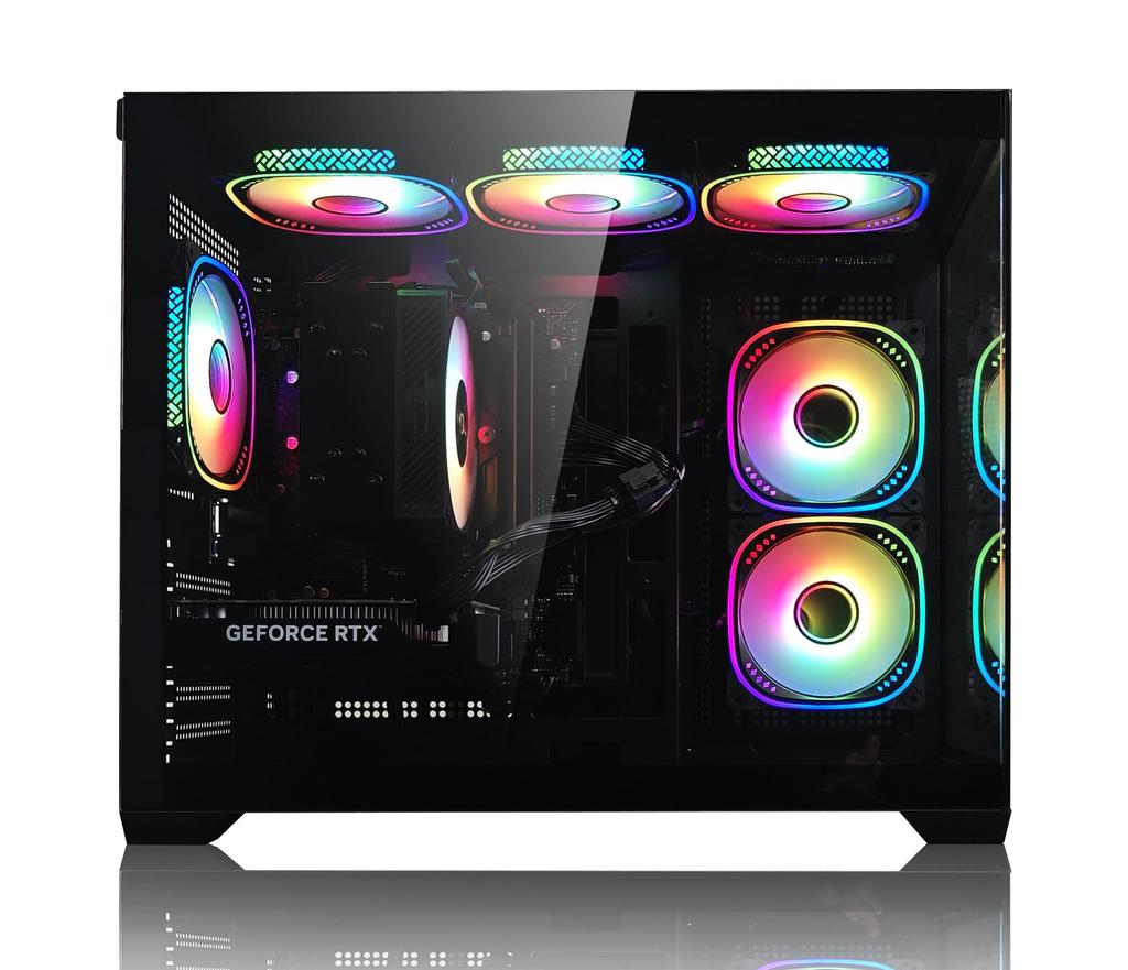 NEWLEAGUE Gaming Desktop PC Special Model Core I5 12400F RTX4060 16GB NVMe SSD 512GB 550W Power Supply Unit Windows 11 Office NI512N56I GDDR6 G6