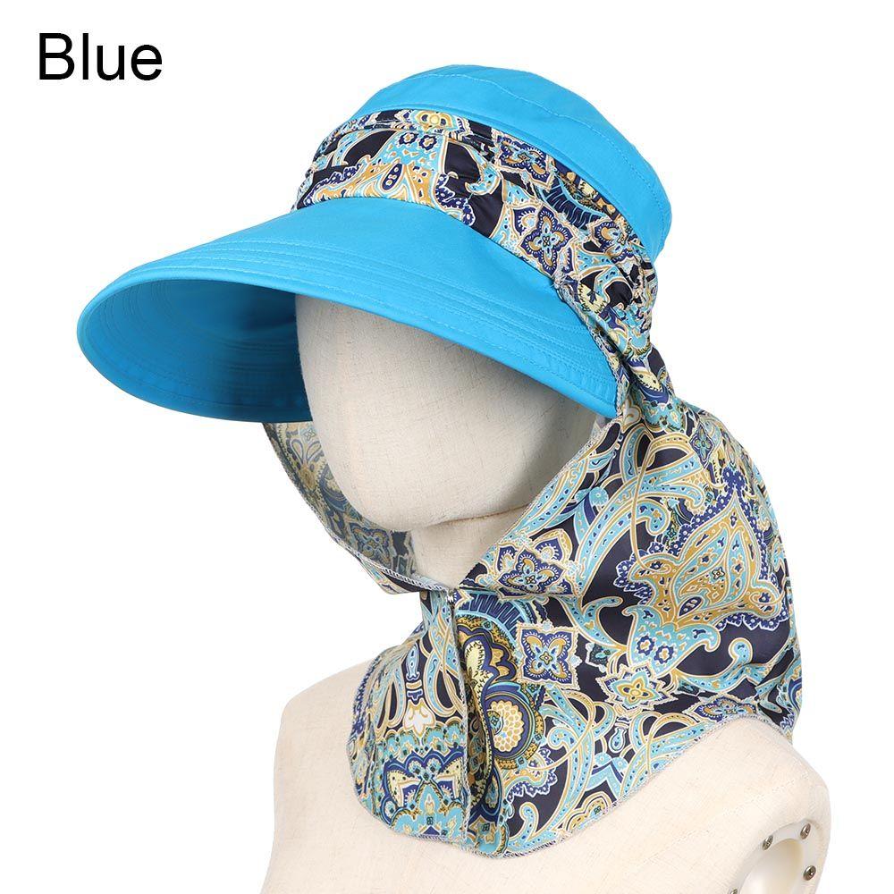 Складная портативная кепка для верховой езды с козырьком от солнца, пляжная кепка с защитой от УФ-излучения, кепка с цветочным принтом