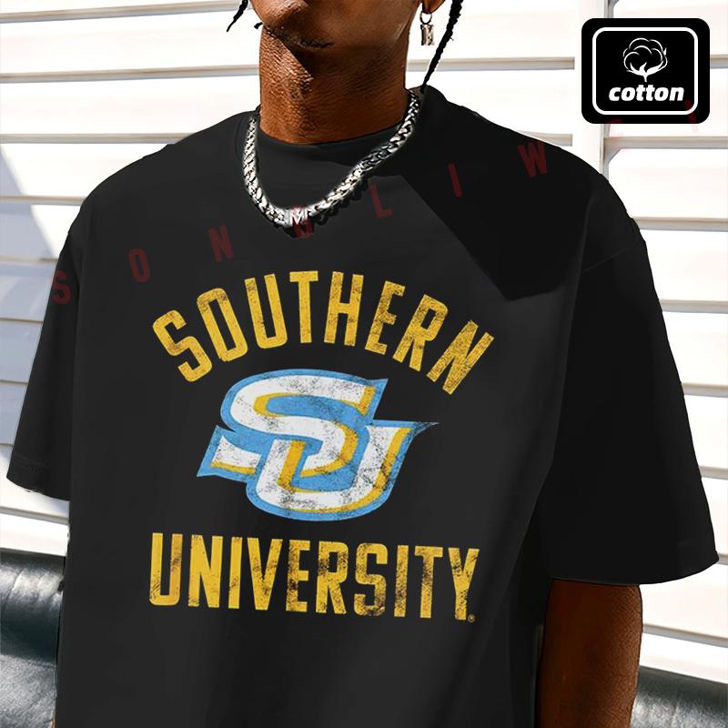 Shirt Cotton Casual Southern University Jaguars Motorcycle T-shirts Mens Summer Cycling Sportsw