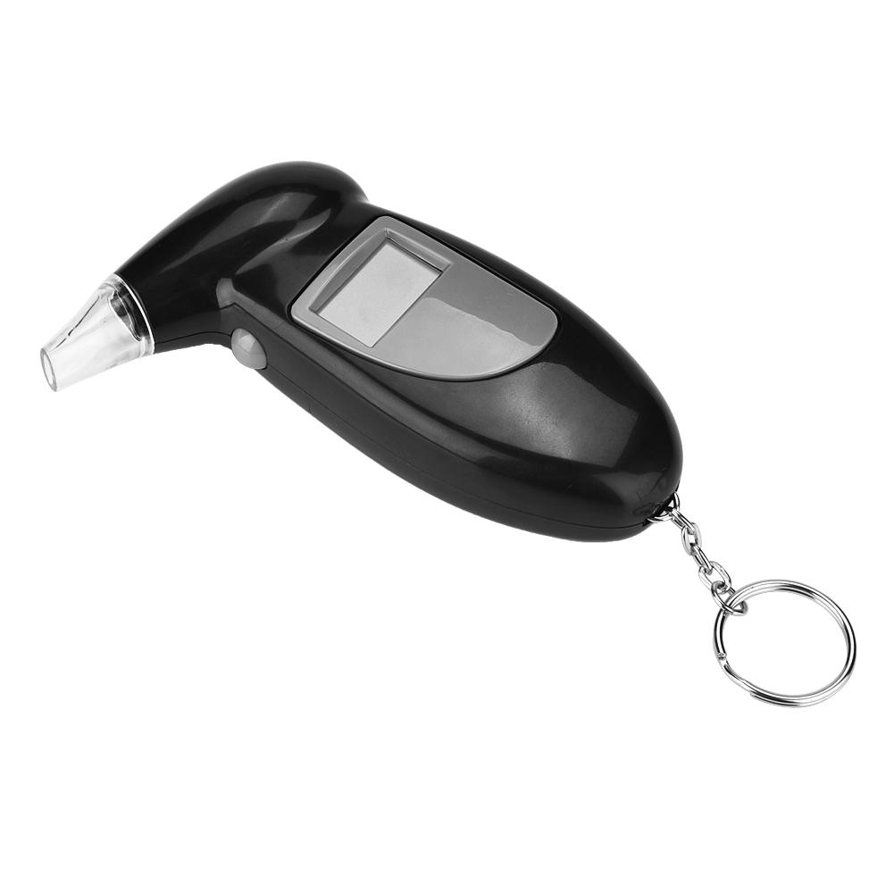 LCD Screen Professional Alcohol Breath Tester Analyzer Lie Detector Breathalyser No Backlight
