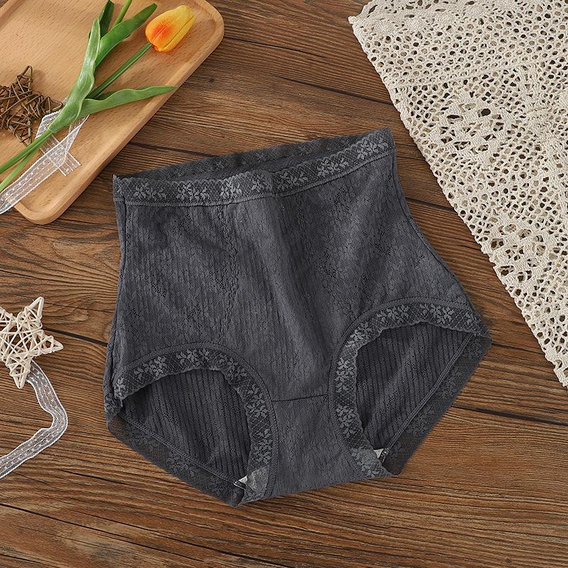 High Waist Panties Women Lace Briefs Transparent Sexy Lingerie Female Knickers Seamless Butt Lift Underwear