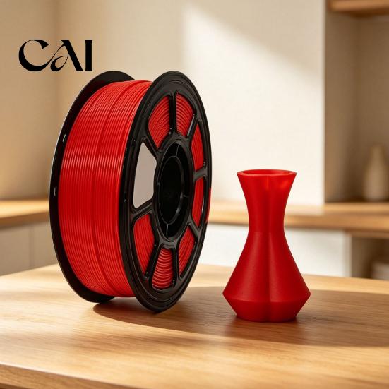 Precise Printing Filament 3D Printer PLA+ 1.75mm, 1kg Spool High Toughness Filament, Low Warp Single Color for Models Smooth Extrusion