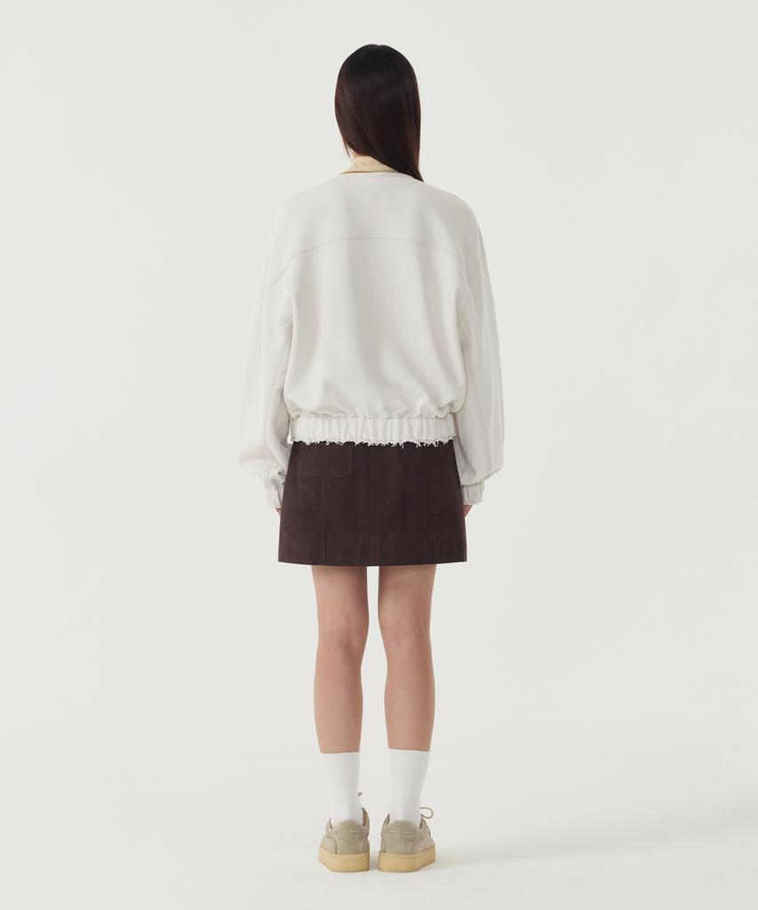 COVERNAT WOMAN Wool Tencel Turtleneck T-Shirt Butter