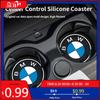 LHNJF1 Car Sticker 2PCS Car Coasters For BMW 5 Series G30 F10 G32 G20 G05 G01 G02 F20 F30 Silicone Cup Holder Coaster Center Console Ac