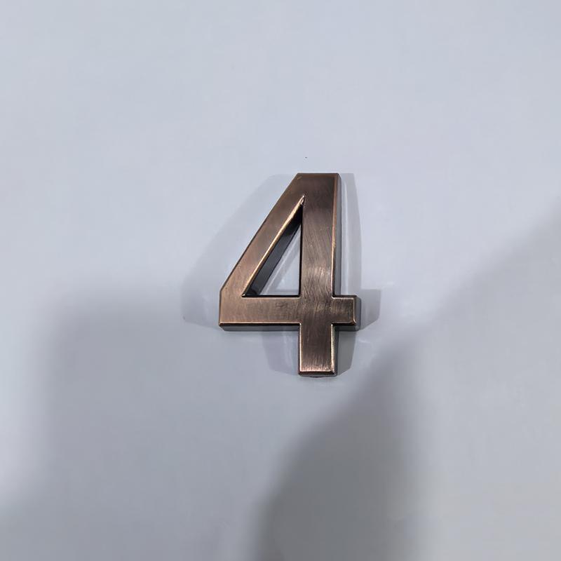 3,9-дюймовая табличка на дверь из АБС-пластика с гальваническим покрытием, цифровая вывеска с номером отеля, номер дома в отеле, цифровая табличка с номером дома, золото, серебро, черная, бронза