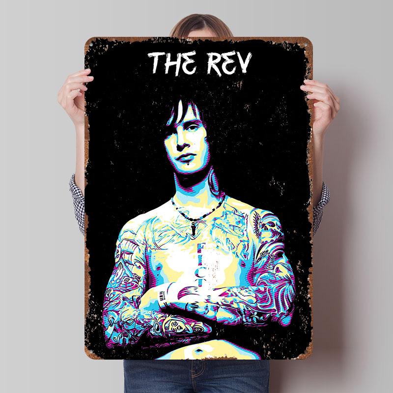 The Rev Portrait Tinplate Poster Customized Wall Art Vintage Retro Metal Signs for Office Decor Mancave Decoration Room Man Cave