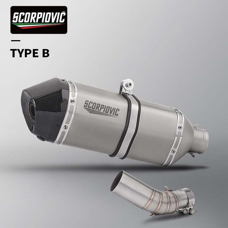 Модификация выхлопной трубы мотоцикла MAXSYM400 система выхлопа из нержавеющей стали: средняя секция, соединение, хвостовая секция, комплект