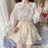 Japanese Style Kawaii Lolita Skirt Women Autumn Winter Sweet Lace Mini Cake Skirt Female Korea Princess Cute Party Skirt Shorts
