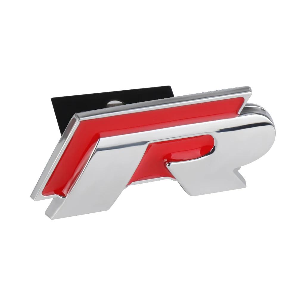 RUNTB1 2026 Горячий Для VOLKSWAGEN VW 3D Металлический Значок-Наклейка R RLINE На Переднюю Решетку Автомобиля Для Volkswagen VW K5 MK6 MK7 Декор Логотипа D