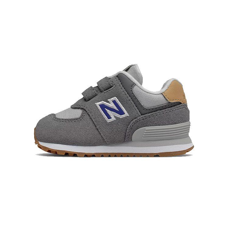 New Balance NB 574 Амортизирующие Износостойкие Дышащие Низкие Детские Кроссовки Замковый Серый Для Младенцев И Малышей IV574NA2