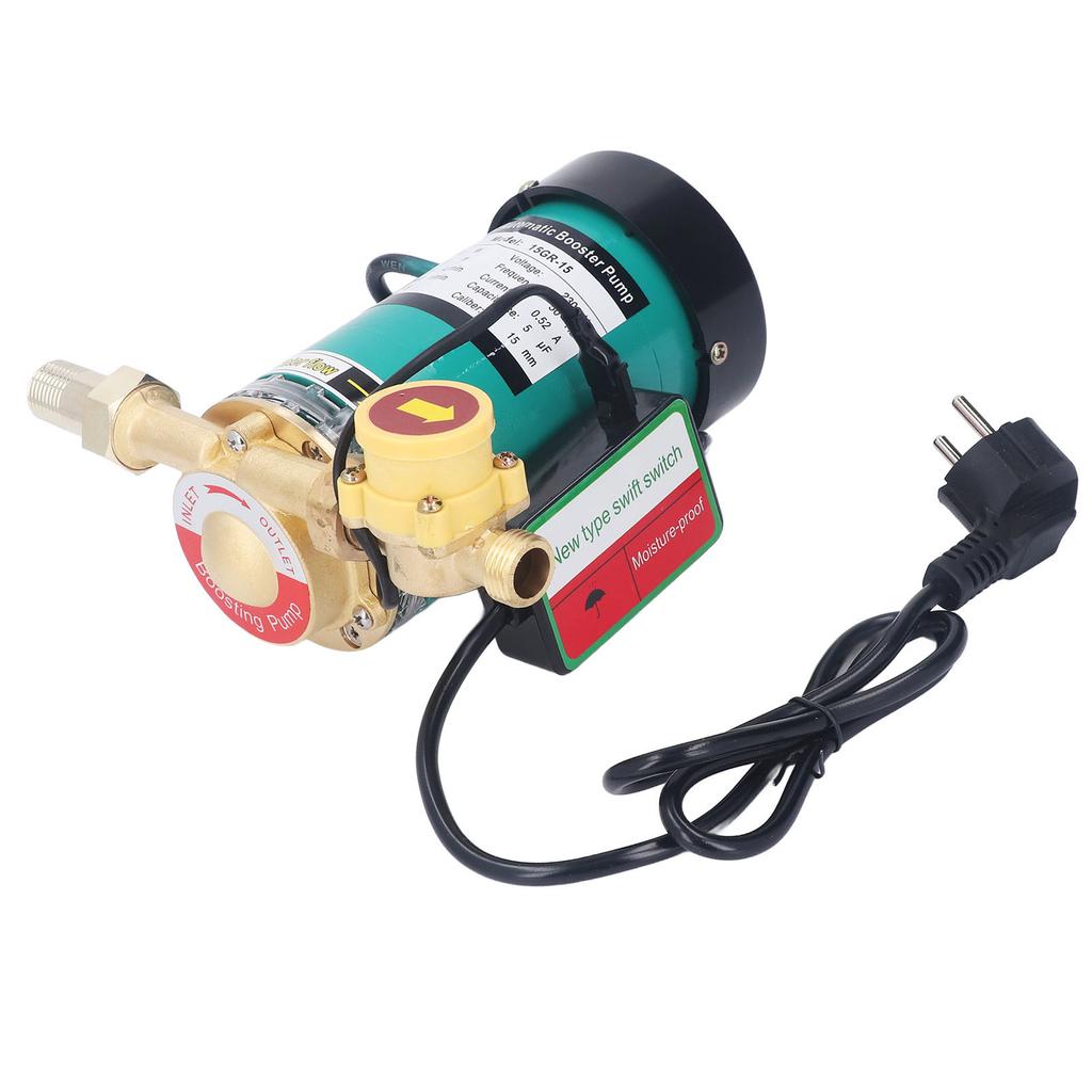 Automatic Booster Pump 120W 25L/min 15m Discharge Water Pressure Booster Pump EU Plug 230VAC