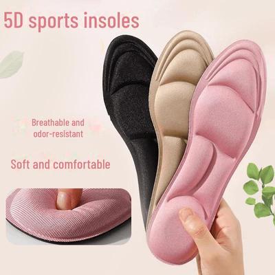 Спортивная стелька 5D Comfort Arch Support: Мягкий, эластичный, дышащий, амортизирующий, впитывающий пот, дезодорирующий.