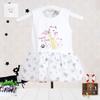 Newborn Girlss Infant Clothing Pure Cotton Spring Autumn Summer Vest Skirt Cat Print Lace Mesh Dress Kidswear Aapparel