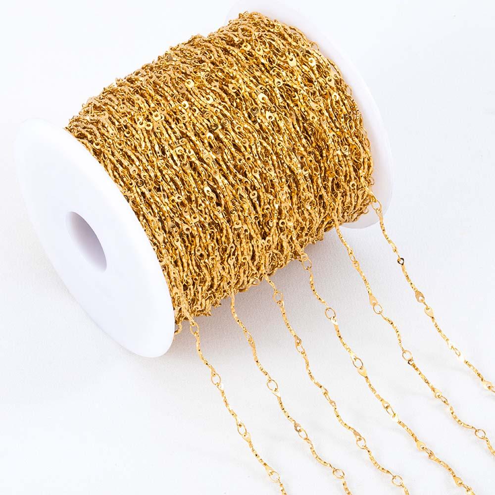 1Meter Fahsion Necklace Chain Stainless Steel 8 Shape Cross Double Loop Link Chain DIY Handmade Bracelet Material Jewelry Making