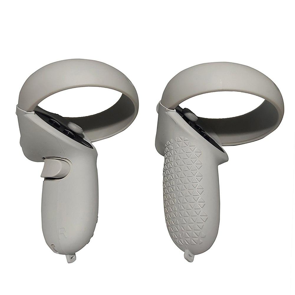 Чехол на ручку сенсорного контроллера для Oculus Quest 2 с силиконовой крышкой для лица, защитной крышкой объектива, комбинированным силиконовым ремешком на ручке, набором аксессуаров VR