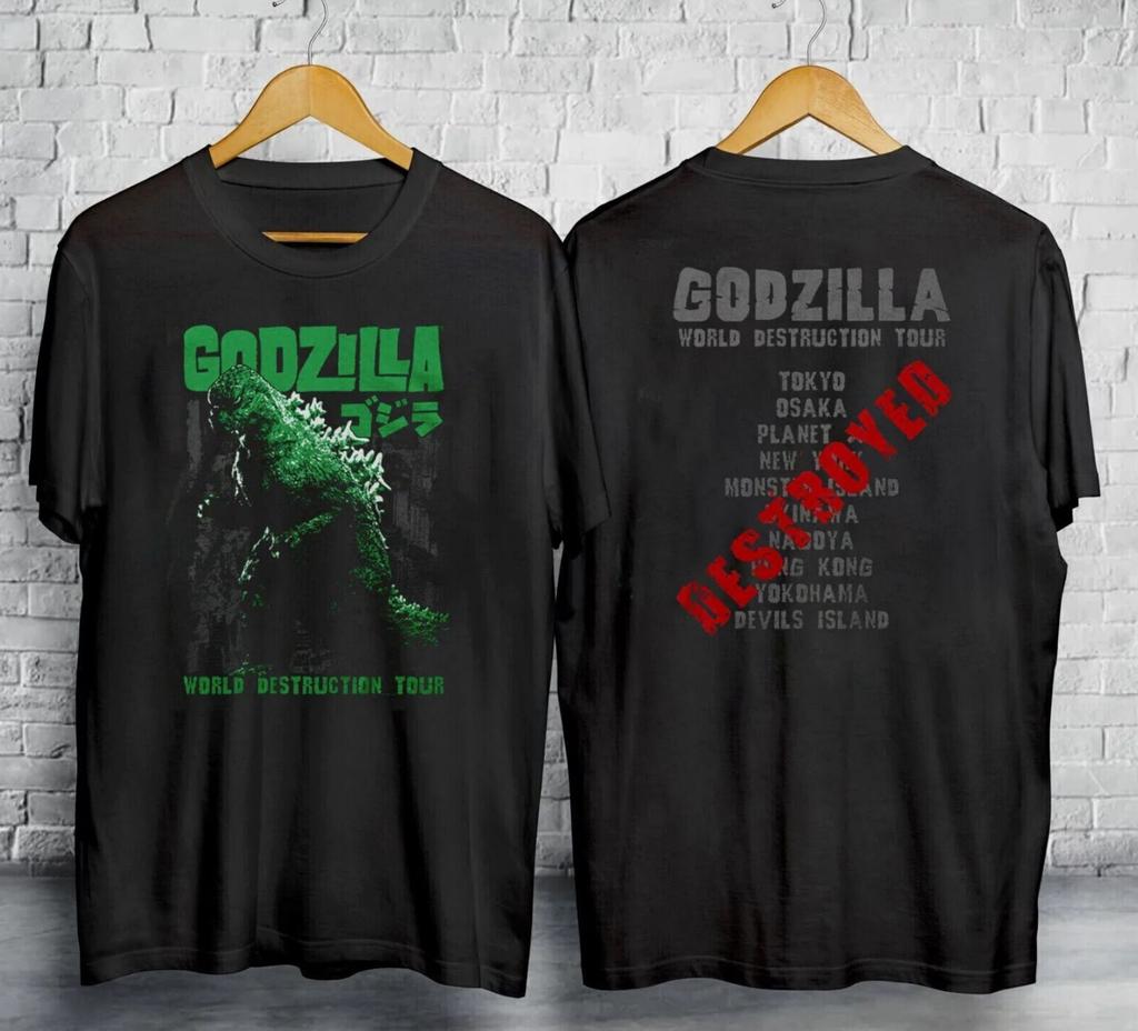 Футболка Godzilla World Destruction Tour Лицензированная Поп-культура Кино S-5XL