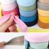 Garment Accessory 20mm Fold Over Bands Cotton Cloth Multicolor Elastic Ribbon Waist Band
