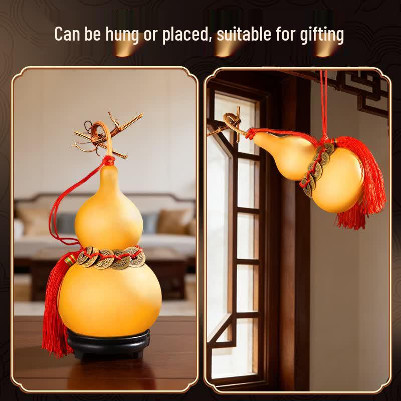 Natural Dragon Head Gourd Feng Shui Decor
