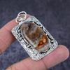 Crazy Lace Agate Gemstone Handmade 925 Sterling Silver Pendant 2.36" Z5j43