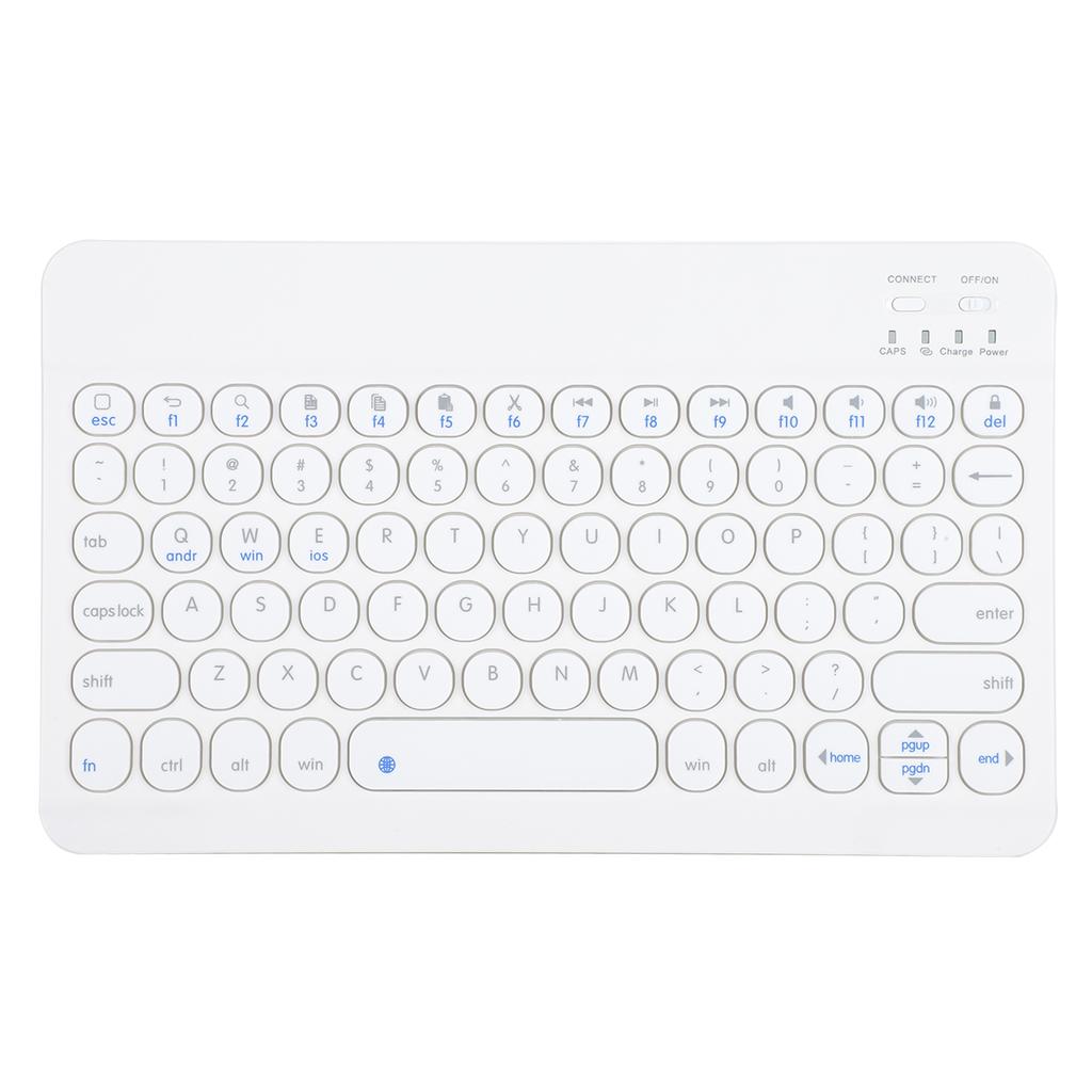 Беспроводная для Bluetooth Клавиатуры Ультратонкая Ретро Панк для Windows OS X Android IOS(белый )