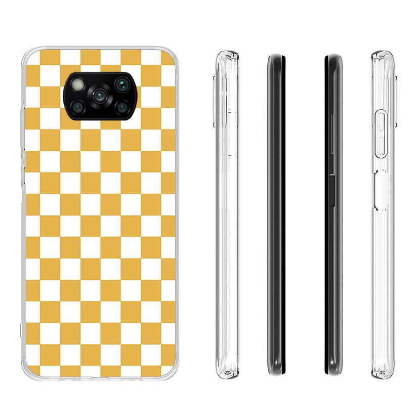 Retro Classic Chess Board Grid Cover Phone Case For Xiaomi Poco F7 Ultra X7 X6 X5 Pro M7 Redmi 15C 15 13C 13 12C 12 10C 10 9A 9C