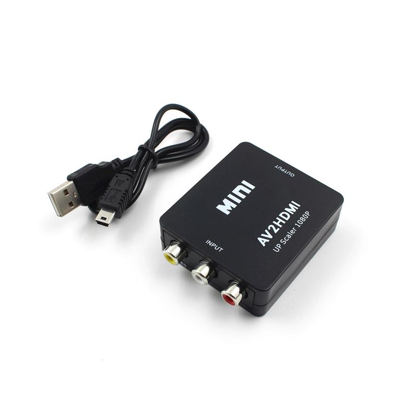 1Pc Latest Composite Av 2 Hdmi Converter 1080P Versatile Mini Rca Av To Hdmi Converter Adapter