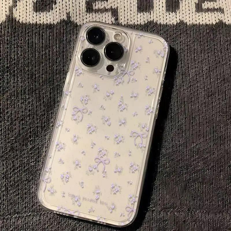 Vintage Butterfly & Floral Protective Phone Case For iPhone 17 Air 16 16e 15 13 12 11 Pro Max Anti-Scratch Slim Fit Funda Cover