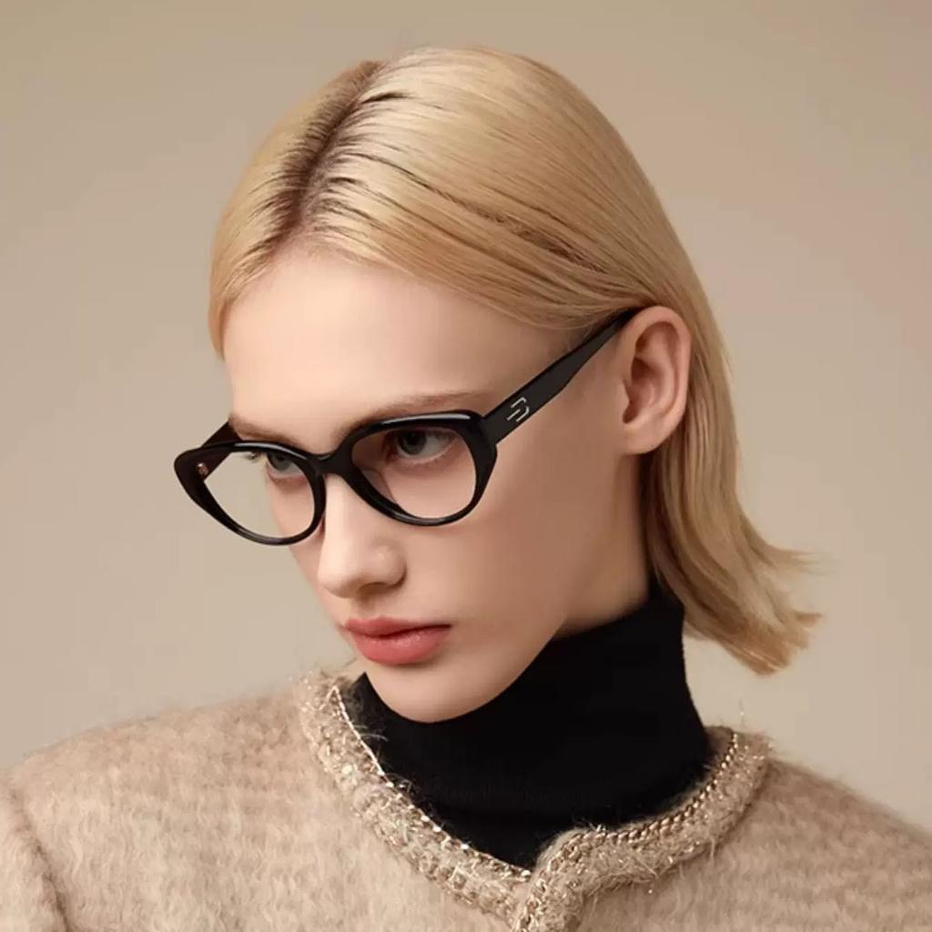 Vintage Anti Blue Light Optical Cat Eye Glasses Women For Female Myopia Prescription Frame Luxury Brand Designer Frames