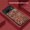 Сложный абстрактный вихрь Для Google Pixel 10 Pro XL Pixel 8 7 9 10 Pixel 9 Pro XL Pixel 8a 7a Pixel 7 Pro Черный стеклянный чехол для телефона