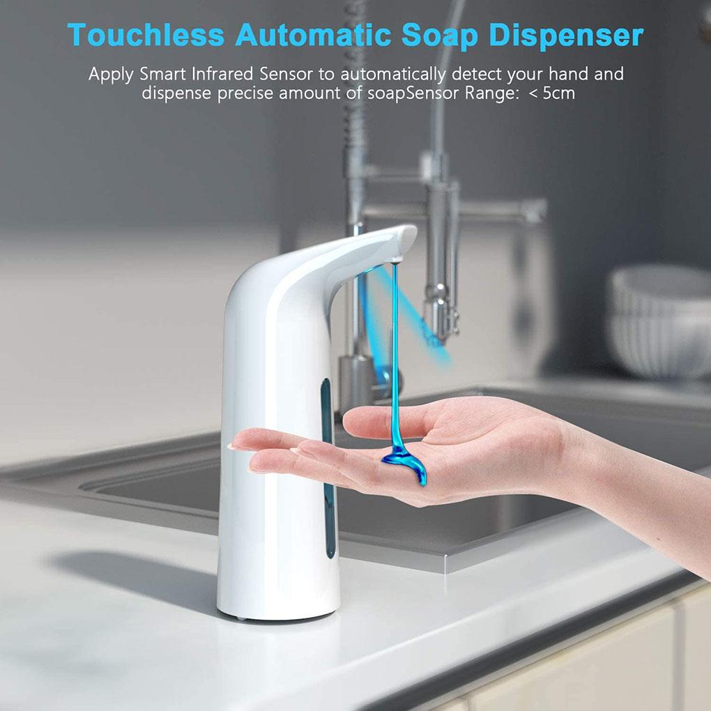 Automatic Dispenser Intelligent Touchless IR Sensor Hands Free Hand Wash Organizer Home Bathroom Cleaning Gold