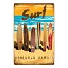 Aloha Beach Tin Signs Vintage Summer Metal Wall Plaque Hawaii Tiki Bar Decor House Seaside Decorative Plate Surf Carft YA040
